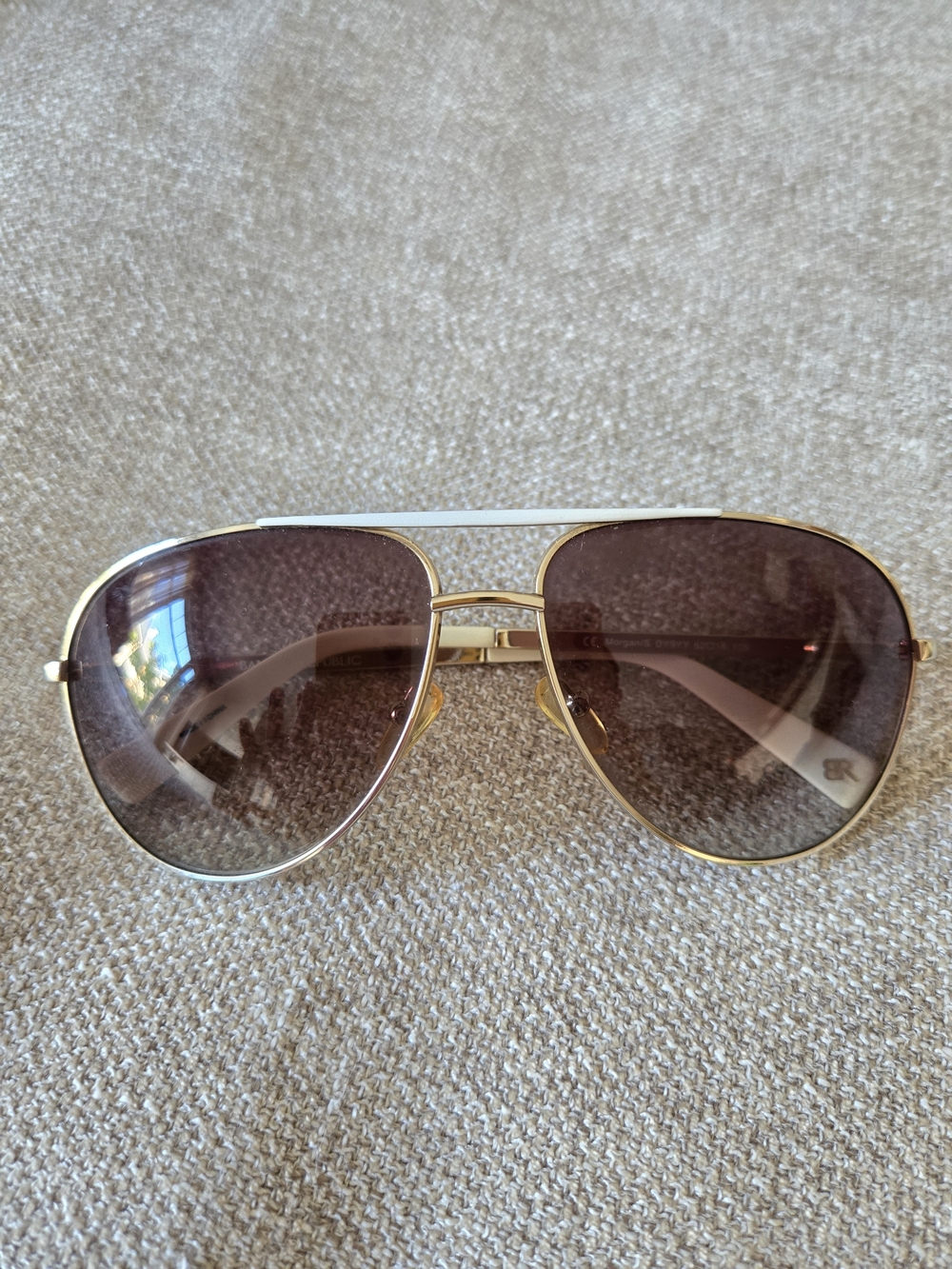 Banana Republic Gold Aviator Sunglasses